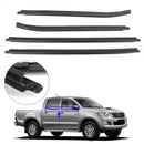 Toyota Hilux SR5 V6 Pickup 2005–2015 Fensterglasdichtungen 4-türige Dichtungsleiste 68161-0K010 68162-0K010-1