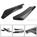 2X dyfuzor tylnego zderzaka samochodu Splitter Canard Protector Top wygląd włókna węglowego-3
