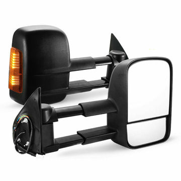 Pair Extendable Caravan Towing Mirrors For Toyota HILUX REVO 2015 ON INDICATOR - 0