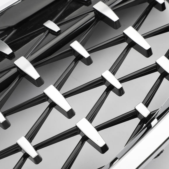 Front Kidney Chrome Diamond Grills for BMW F10 F18 528i 535i 5Series 2010-2016