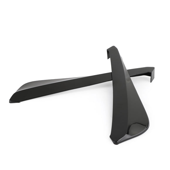 19 Glanzend zwarte auto achterbumper Fin Canard Splitter Diffuser Valence Spoiler Lip