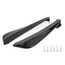 19 Glanzend zwarte auto achterbumper Fin Canard Splitter Diffuser Valence Spoiler Lip-9