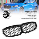2019-2024 BMW 1 Series F40 118i 120i 116d 118d M135i Front Kidney Grill Diamond Gloss Black Grille-4