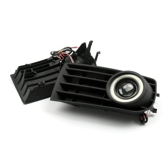 2 uds luces antiniebla delanteras tipo Ojos de Ángel + rejilla para VW Golf 5 MK5 Rabbit 2003-2009