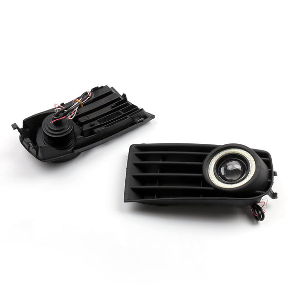 2 uds luces antiniebla delanteras tipo Ojos de Ángel + rejilla para VW Golf 5 MK5 Rabbit 2003-2009