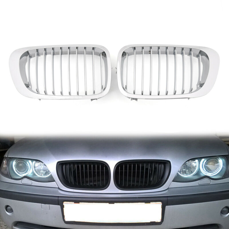 Parrilla delantera brillante/cromada para BMW Serie 3 E46 323Ci/328Ci/320Ci/325Ci/318Ci Coupé 1999-2002