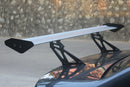 53 Universele Sedan Verstelbare Aluminium GT Kofferbakvleugel Racing Spoiler Zilver-6