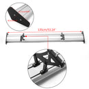 Universal 53 Aluminum Adjustable Trunk GT Rear Racing Spoiler Wing Silver-6
