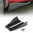 2pcs 35cm Skirt Spoiler Rear Lip Extension Rocker Splitters Winglet Wings Carbon-1