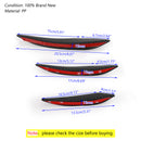 6 stks Universele Auto Voorbumper Vinnen Spoiler Canards Refit Koolstofvezel Look-2