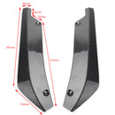 2X dyfuzor tylnego zderzaka samochodu Splitter Canard Protector Top wygląd włókna węglowego-2