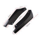 2x Car Auto Rear Bumper Lip Diffuser Splitter Canard Protector Top Gloss Black-3