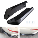 2x Car Auto Rear Bumper Lip Diffuser Splitter Canard Protector Top Gloss Black-1