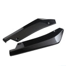 2x Car Auto Rear Bumper Lip Diffuser Splitter Canard Protector Top Gloss Black-5