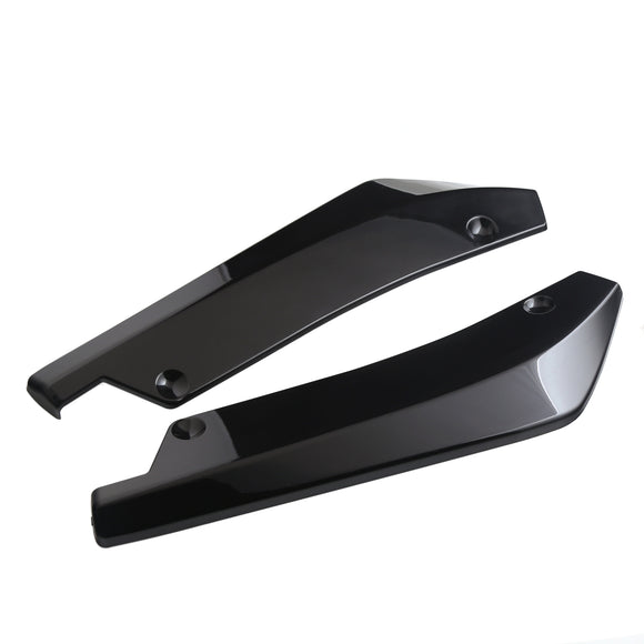 2x Car Auto Rear Bumper Lip Diffuser Splitter Canard Protector Top Gloss Black