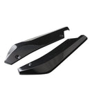 2x Car Auto Rear Bumper Lip Diffuser Splitter Canard Protector Top Gloss Black-7