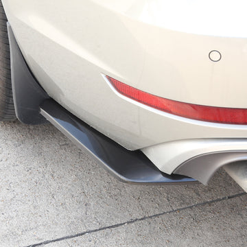 2x Car Auto Rear Bumper Lip Diffuser Splitter Canard Protector Top Gloss Black - 0