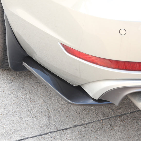 2x Car Auto Rear Bumper Lip Diffuser Splitter Canard Protector Top Gloss Black