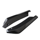 2x Car Auto Rear Bumper Lip Diffuser Splitter Canard Protector Top Gloss Black-11