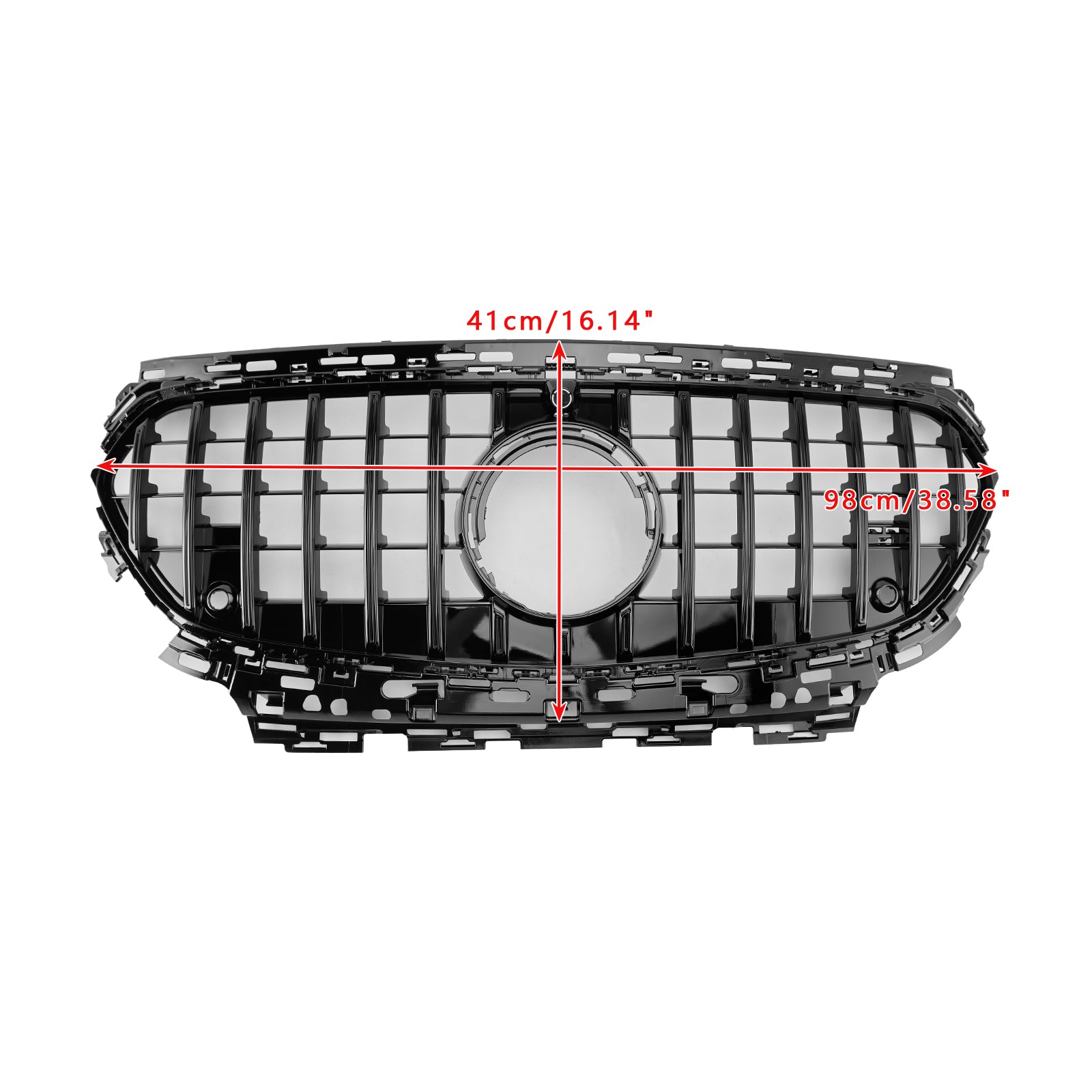 Mercedes-Benz Classe E 2024-2025 W214 Griglia di ricambio per paraurti anteriore S214 X214 GTR Style, griglia nera - 0