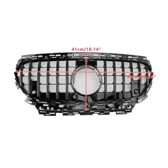 2024-2025 Mercedes-Benz E-Class W214 S214 X214 GTR Style Grille Front Bumper Replacement Black Grill