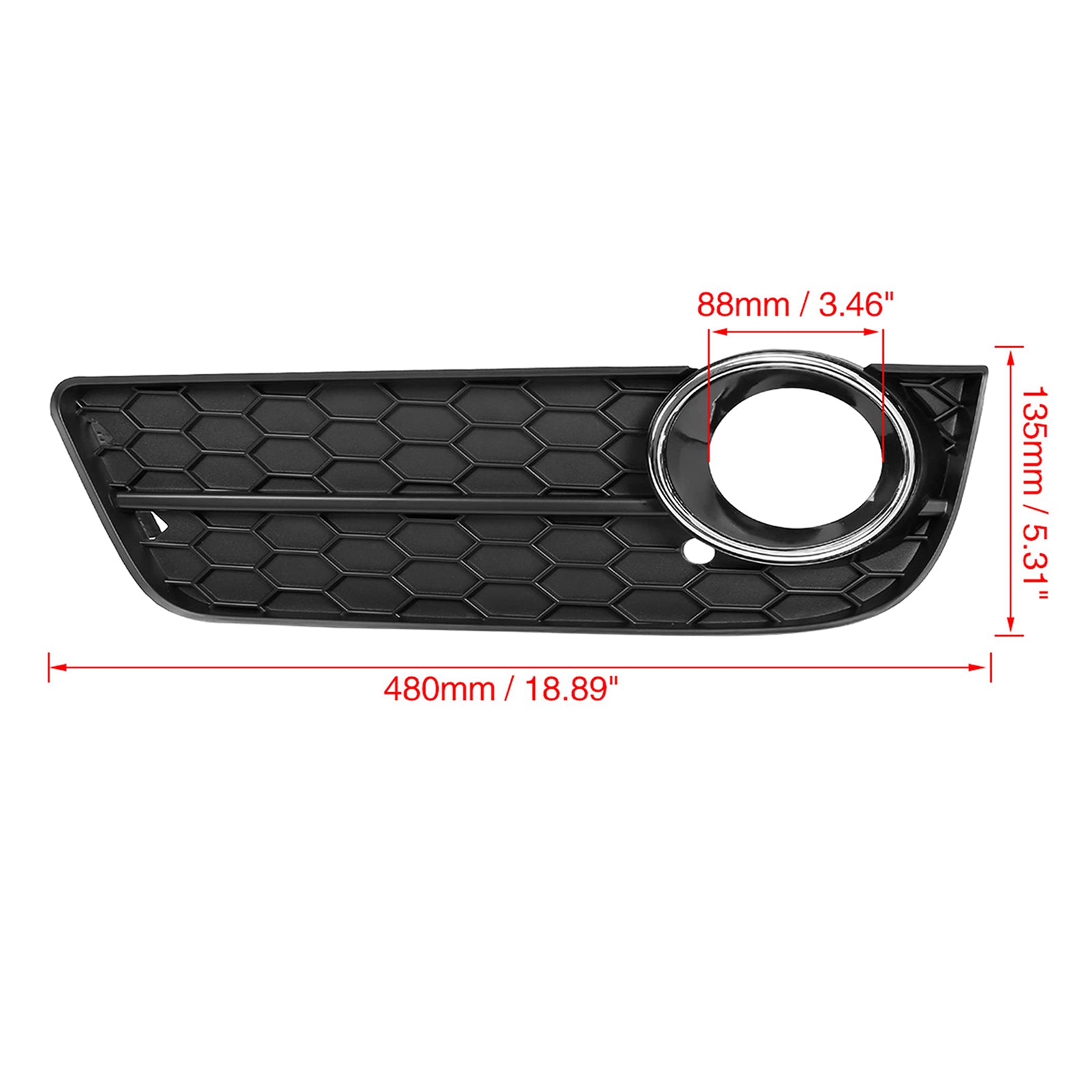 8T0 807 681 For Audi A5 2008-2011 A Pair Of Car Fog Lamp Grilles 8T0 807 682 - 0
