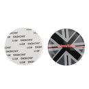 Wheel Center Hub Cap Emblem Badge decal Black Union Jack UK Flag For Mini Cooper-3