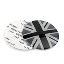 Wheel Center Hub Cap Emblem Badge decal Black Union Jack UK Flag For Mini Cooper-5