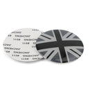 Wheel Center Hub Cap Emblem Badge decal Black Union Jack UK Flag For Mini Cooper-6