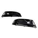 2PCS Black Front Bumper Foglight Grille Grill Fit Audi A4 B9 S4 2016-2019-12