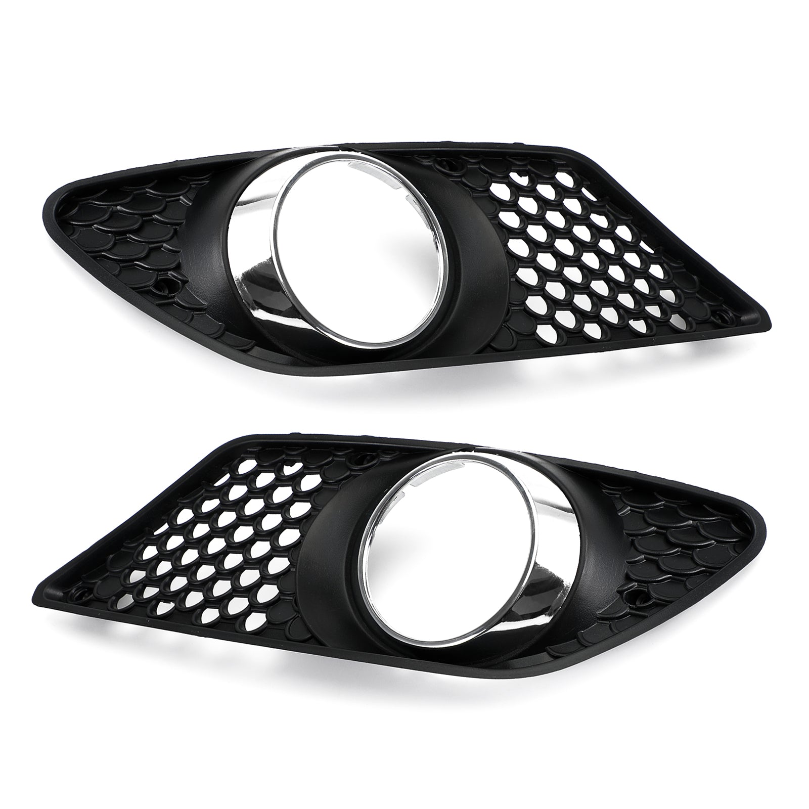 Mercedes Benz 2008-2010 C-Class W204 A2048850353 Fog Light Grill Set Pair Front Bumper