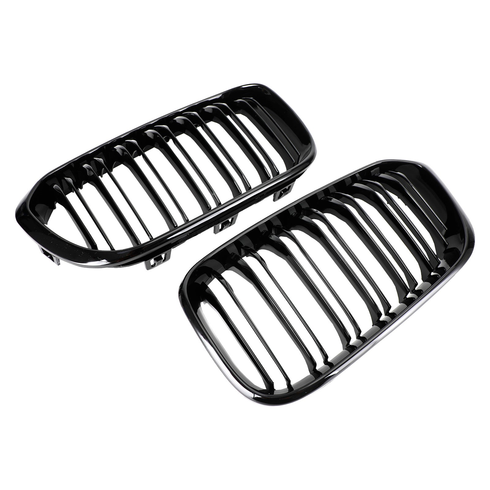 2015-2017 BMW 1 Series F20/F21 116d/118d/120d/118i/125i Front Kidney Grill Gloss Black Grille