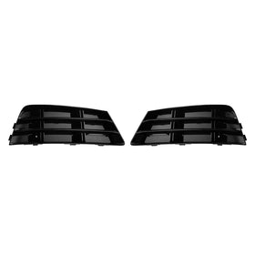 AUDI A4 B9 2016-2018 2PCS Front Fog Light Grill Lower Bumper Grille