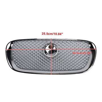 2008-2011 Jaguar XF grade XF-R estilo pára-choque dianteiro grade cromada - 0