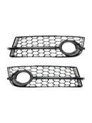Audi TT MK2 2007-2010 Honingraat 2 STKS Mistlamp Cover Grille Voorbumper Lagere Zwarte Grill 8J0807682 8J0807681-1