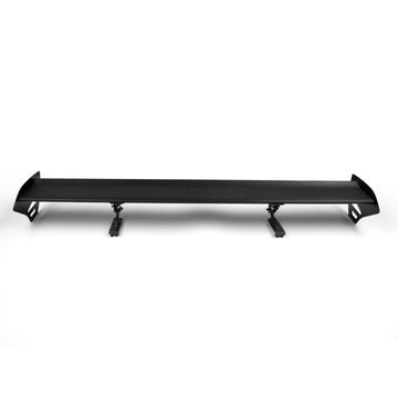 Universal Hatch Aluminum GT Rear Trunk Wing Racing Spoiler With Red Light B #D2