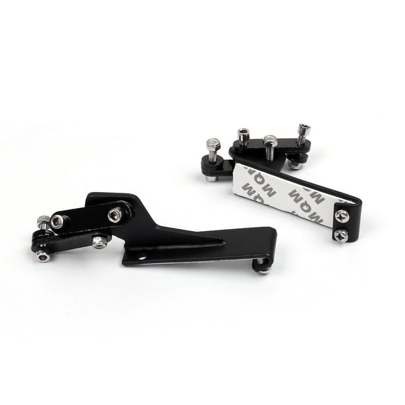 Alerón trasero de aluminio GT con escotilla Universal, alerón de carreras con luz roja B # D2