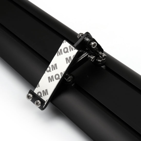 Alerón trasero de aluminio GT con escotilla Universal, alerón de carreras con luz roja B # D2