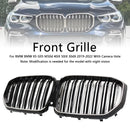 Niergrille met dubbele lamellen, zwart vooraan, passend voor BMW X5 G05 2019-2022 M-Performance-3