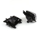 1985-1993 BMW E30 3-Series Sedan Front Bumper Clear Fog Lights Plastic Lens Kit-3