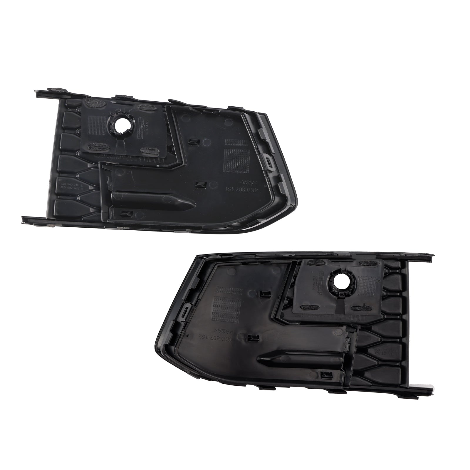 Audi A6 Sline/S6 C8 2018-2023 Rejilla de luz antiniebla Parachoques delantero 2 piezas Parrilla de cubierta de bisel inferior