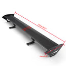 Alerón trasero de aluminio GT con escotilla Universal, alerón de carreras con luz roja B # D2-3