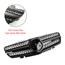 Mercedes Benz 2002-2006 R230 SL Classe SL350/500/600/SL55/65 1 griglia Fin Star griglia nera cromata-3