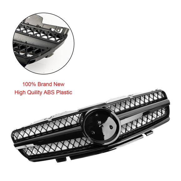 Mercedes Benz 2002-2006 R230 SL Classe SL350/500/600/SL55/65 1 griglia Fin Star griglia nera cromata