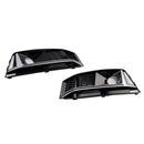 2 STUKS Zwart Chrome Voorbumper Mistlamp Grille Grill Fit Audi A4 B9 S4 2016-19-11