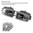 Pair Front Bumper Fog Light Lamp Housing Shell For BMW  BMW Z3  1997-2001-4