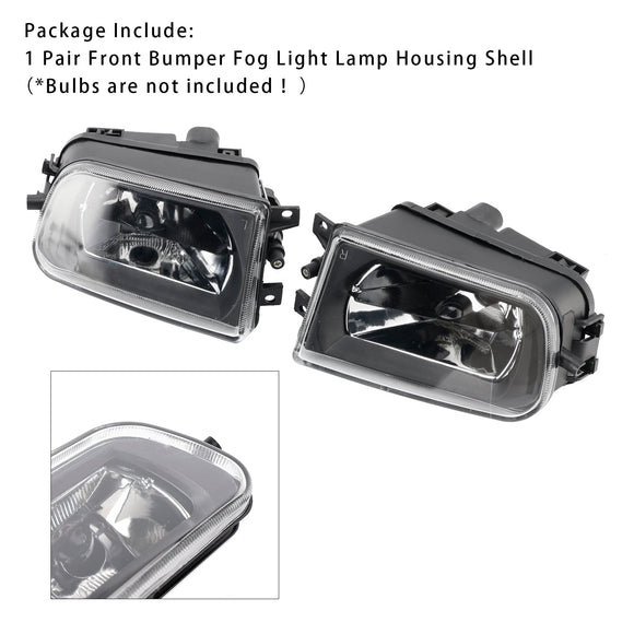 Pair Front Bumper Fog Light Lamp Housing Shell For BMW  BMW Z3  1997-2001