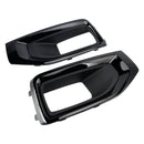 Fog Light Lamp Cover Gloss Black Trim Pair For GMC Yukon / Yukon XL 2015-2020-13