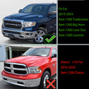 Griglia anteriore superiore del cofano con griglia a nido d'ape a LED Dodge Ram 1500 TRX 2019-2024-2