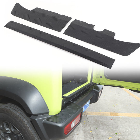 Suzuki Jimny 2019-2023 Black Alloy Rear Bumper Protector Guard Panel Trim